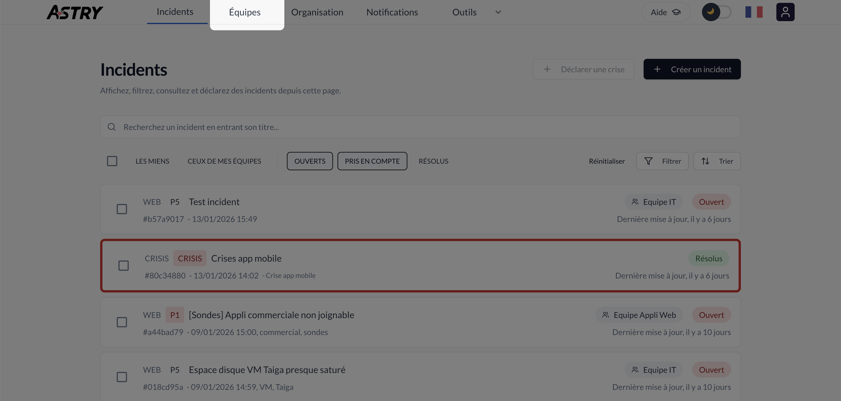 First steps étape 1